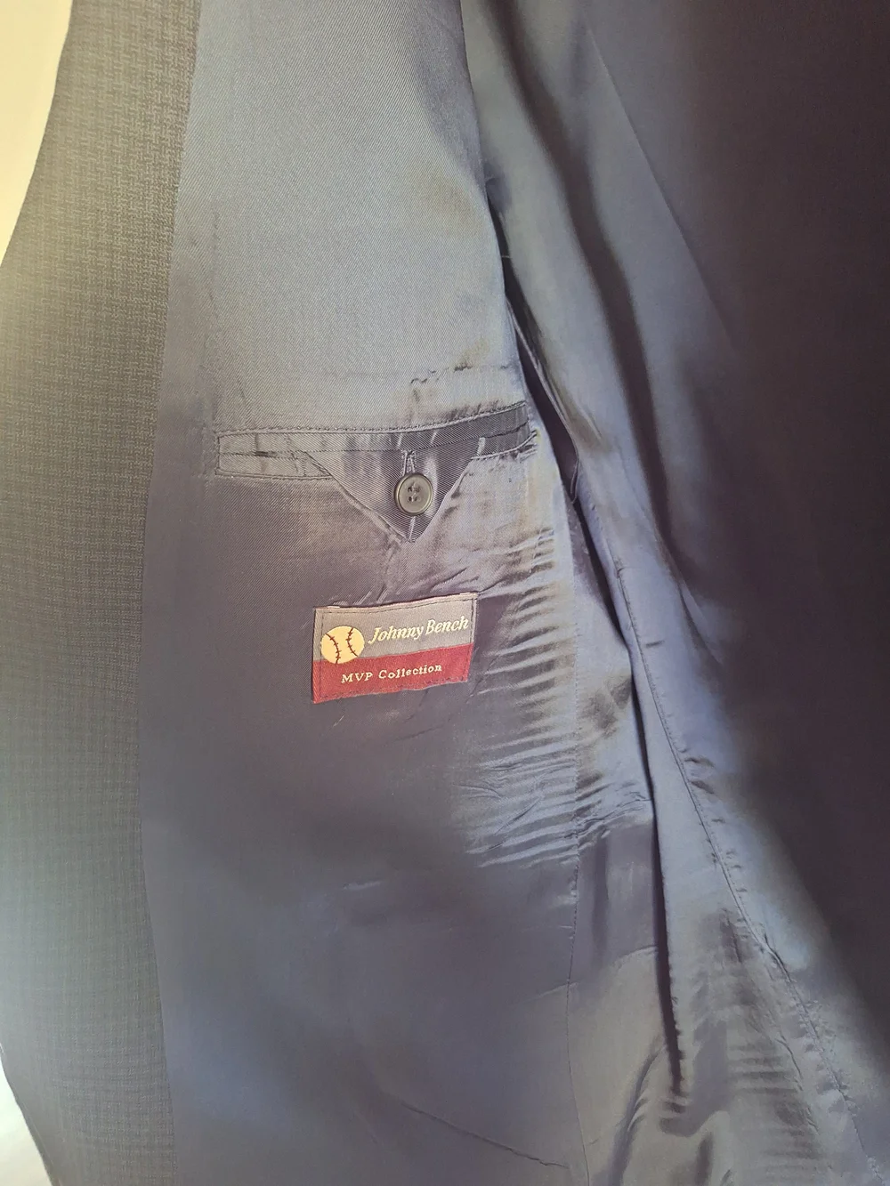 Men's Johnny Bench Black Textured Blazer - Classic Single-Breasted Jacket